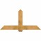 Ekena Millwork Eugene Rough Sawn Timber Gable Bracket, Western Red Cedar, 60"W x 30"H x 4"D x 6"F, 12/12 Pitch GBW060X30X0406EUG00RWR - alternate 1